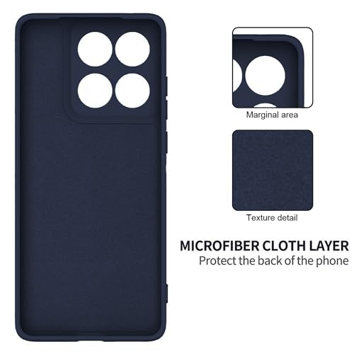 Image of FIRST MART Matte Silicone Back Cover for Motorola Edge 60 Fusion - Blue