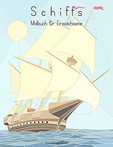 Schiffsmalbuch für Erwachsene 1 (German Edition)