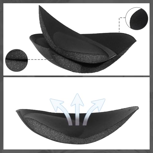 2 Pairs Bra Pads Iserts Push up Removable Breast Enhancers Inserts Breathable Push Up Bra Pads Sew in Bras Ultra Cups for Swimsuit Strapless Dresses2