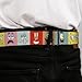 Nickelodeon Belt, Seatbelt Buckle Belt, SpongeBob Squarepants and Friends Expressions Multi Color, 30 to 44 Inches