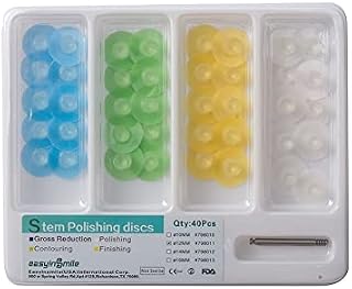 Dental Composite Finishing Polishing Disc Stem 40pcs Mandrel Polishing 12mm (Type 1 12mm)