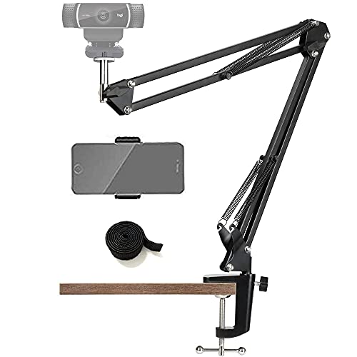 Etucro Webcam Ständer - Scherenarm Aufhängung für Logitech C920, C930, C922, C615 & andere 1/4' Geräte
