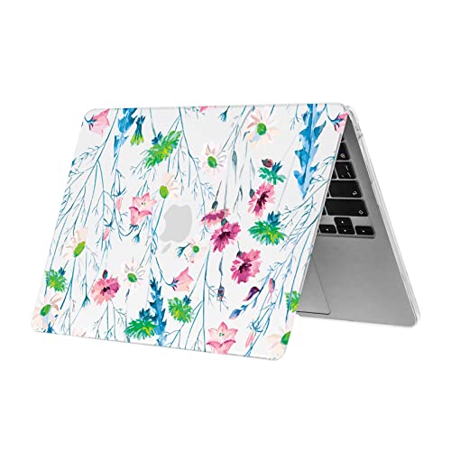 Se7enline Compatible with MacBook Air 13.6 inch Case M2/M3/M4 Chip A2681/A3113/A3240 for 2022-2025 Mac Air Floral Laptop Hard Shell Case&Keyboard Cover Skin&Touchpad Protector - Image 3