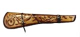 NEW Hand Tooled Rifle Scabbard Shotgun Sleeve Genuine Leather Western Hardcase saddle