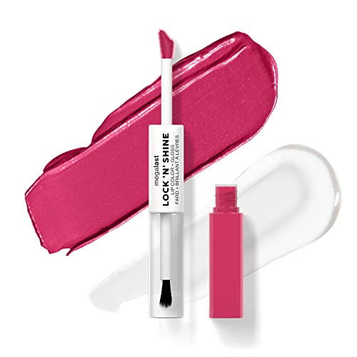 Wet n Wild Megalast Lock N' Shine, Brillant à Lèvres Double Face, Formule Enrichie en Vitamine E et en Huile de Jojoba, Teinte Irresistable