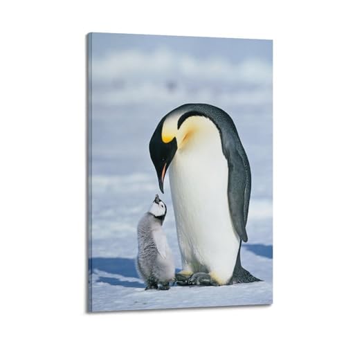 Poster pingouin art moderne impression haute définition suspendu