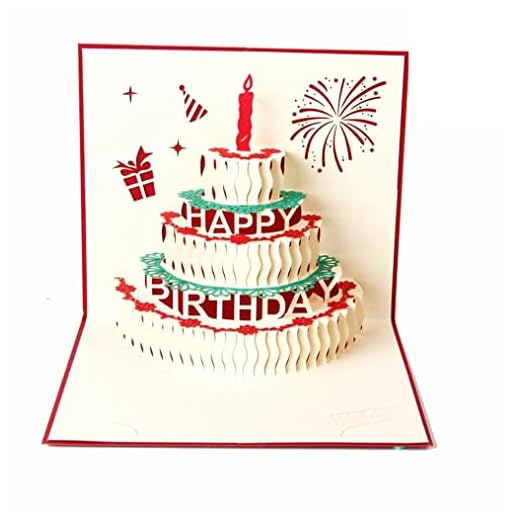 DEESOSPRO Tarjetas de felicitación Cumpleaños, Tarjeta de cumpleaños Regalo para familiares, amigos y amantes Especial, Tarjeta de felicitación emergente 3D, Sobre incluido