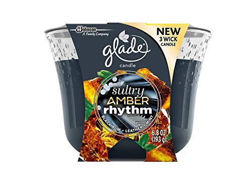 Glade Sultry Amber Rhythm 3 Wick Candle - 6.8oz