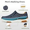 Men's Arch Support Slip-On Loafers Walking Shoes: Supportive Comfortable Casual Footwear Slip-On, High Arch Cushion Outdoor Indoor Shopping Vacation Travel Standing Dress Boat Shoes Denim Size 12 #1