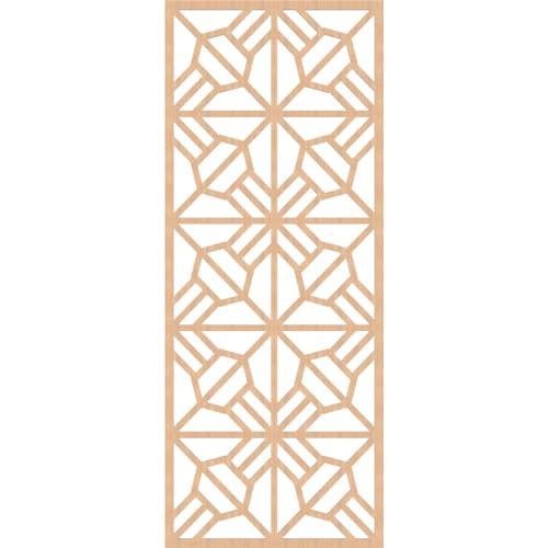 Image of Auburn Decorative Pierced Fretwork Wood Wall Panels, 29 3 /8 inchW x 74 3 /8 inchH x 1 /4 inchT, Hickory