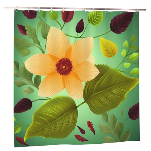 Rideau de douche imperméable en plastique 183x183 cm avec crochets - 2