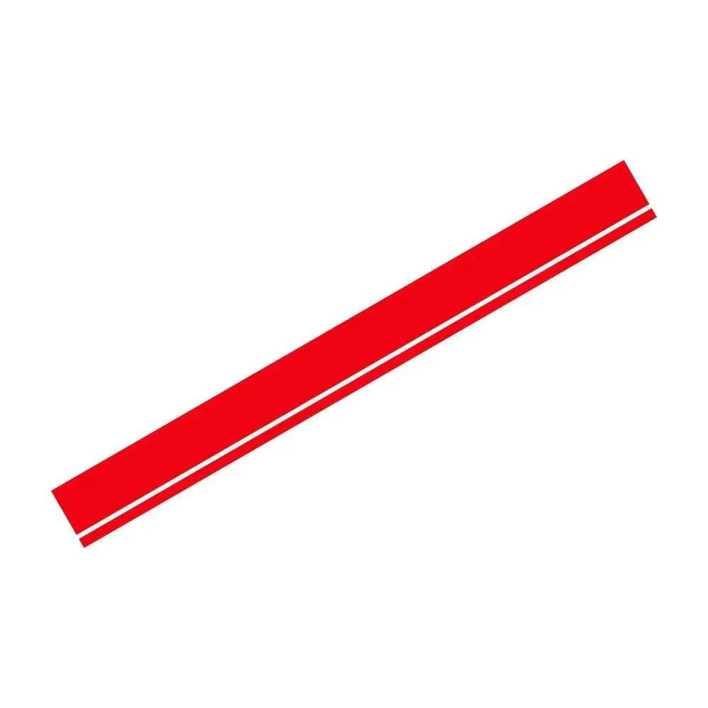 Car Hood Sticker Bonnet Decoration Graphics Stripes Decor Decal Universal(Glossy Red)