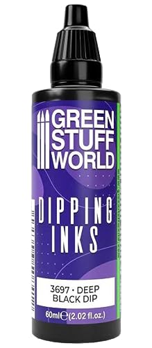 Dipping Ink 60ml Deep Black Green Stuff World pour vos soirées peinture