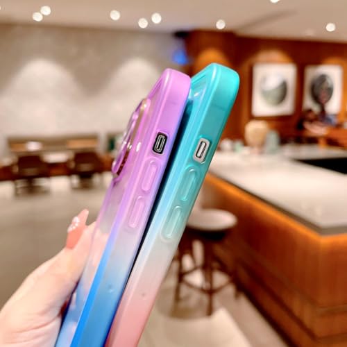 Coque iPhone 16 Plus TPU souple transparent dégradé couleur avec film protection arrière