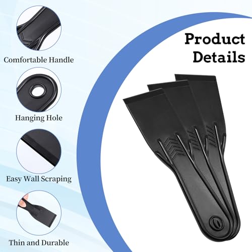 Bewudy 3 Stück Kunststoffspachtel Zubehör, Kunststoff Spachtel Spachtelmesser Kittmesser Werkzeug Flächenspachtel Schaber Set für 3D Drucker Harzentfernung Spackeln Patchen (2 Zoll) – Bild 4