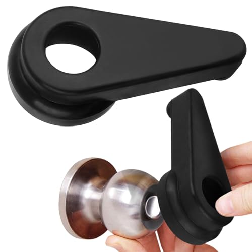 Impresa Door Knob Extension 2-Pack - Soft Black Rubber Compatible