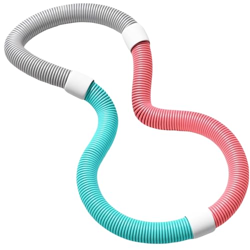 フラフープ PVC ソフトスプリングフラフープ 折りたたみ式 ポータブル 重い 静音設計 室内 公園用 男女兼用 1.4