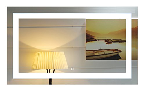 40X24 Inch Wall Mounted Led Lighted Bathroom Mirror with Touch Switch(GS099-4024R)