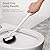 HAMITOR Toilet Brush and Holder Set: 2 Pack Curved Design Bathroom Toilet Bowl Cleaner Brush for Deep Cleaning Under Rim- Flexible Bristles Toilet Scrubber with Long Handle- Modern Travel RV Tools