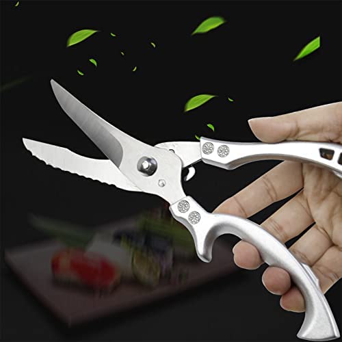 Kitchen scissors durable professional, for cutting poultry fish meat vegetables greens sharp kitchen scissors made of stainless steel with a spring in a case
