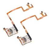 VELATEMOR 2 PCS Storage Card Reader Slot und L R Schultertasten Modul Flexibler Kabelmetallersatz füR DSI -NDSI, Gaming -Konsolenfunktionen Wiederherstellen
