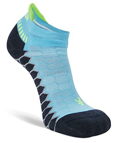 Balega Silver Compression Fit Performance No Show Athletic Running Socks For Men And Women (1 Pair), Aqua, X-Large #TOP5