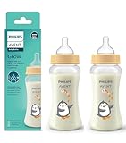 Philips Avent Anti-colic Baby Bottle with AirFree vent 9oz, 1pk, SCF403/14, Clear