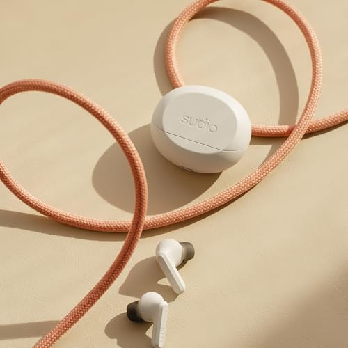 Image of Sudio A3 Pro Noise Cancelling Earbuds - 25H Playtime, ANC, Multipoint Bluetooth 5.4, Clear Calls, IPX4 Sweat & Splash Resistant, USB-C Charging, Made from Recycled Plastics (White)