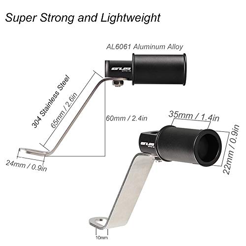 Peças de bicicleta, Andoer Adaptador de espelho retrovisor GUB para motocicleta suporte para montage