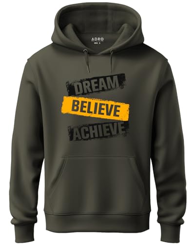Image of ADRO Men Hooded Fleece Sweatshirt