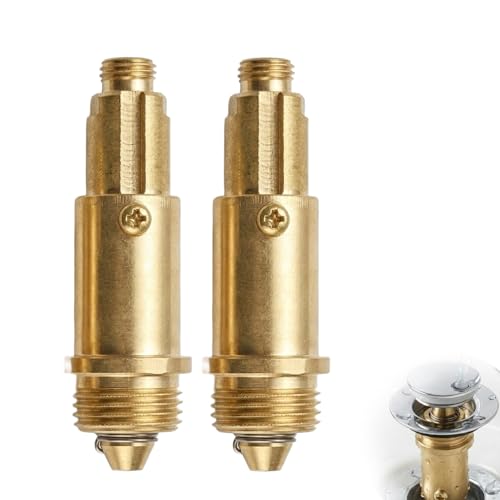 Wcawnlt Lot De 2 Bondes À Ressort en Laiton pour Bonde De Baignoire Pop Up Click Clack,pour Bonde Clic Clac pour Lavabo pour Remplacer Universellement les...