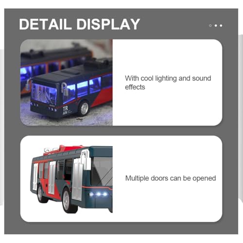 Image of SHAKTISM Metal Alloy Pull Back Tram Toy with Light & Music | Die Cast Metro Train Model for Kids | Strong & Drop Resistant Return Trolley Toy for Boys & Girls (Multicolor) 1Pc