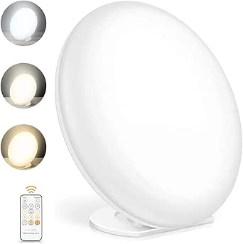 NEEMOSI Tageslichtlampe 13000 Lux - Lichttherapie Mit Fernbedienung & 3 Farbtemperaturen