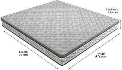 Image of Centuary Mattresses Back Sport Orthopaedic Coir Foam Mattress (Queen, 75x60x6)