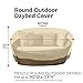 Classic Accessories Veranda Weatherproof 90 Inch Round Patio Daybed Cover