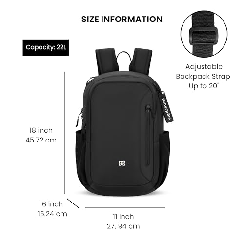 Sherpani Getaway, Casual Daypack Backpacks, Laptop Backpack, 22L Travel Backpack for Women, Travel Gift Bag, Fits 15'' Laptop, RFID Protection (Raven)3