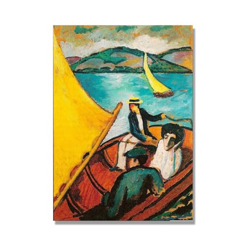 Saiboard sur le lac Macke : impression sur toile haute définition