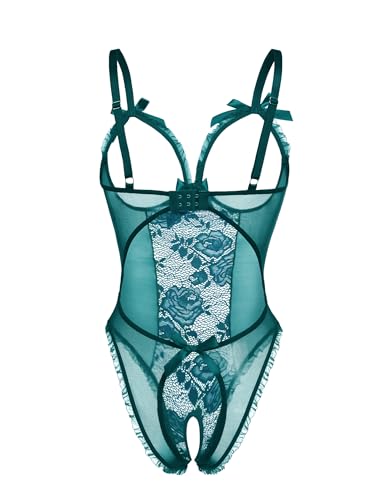 Image of Avidlove Women One Piece Lingerie Sexy Lace Babydoll Mini Bodysuit