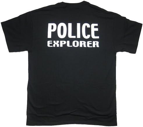 PoliceTees POLICE EXPLORER Duty T-Shirt - Medium Black Apparel