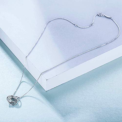 Four Generations Necklace - Sterling Silver Circle Necklace Gifts for Great Grandma3