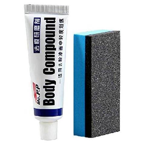 Liteness Professional Car Scratch Repair Agent,Auto Body Compound Polishing Grinding Paste,Polishing Waxing Buffing Sponge Pads Kit Compound Car Polisher, Easily And Quickly Repair Cover