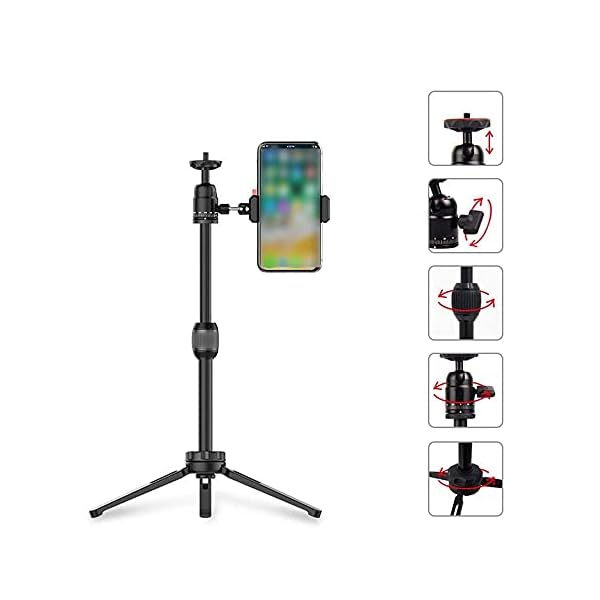 FACAZ Produkte Kamera-Foto-Video-Beleuchtungs-Kit LED-Ringlicht 12 Zoll mit Stativ 3 Lichtmodi Ringlicht Dimmbares… – Bild 4