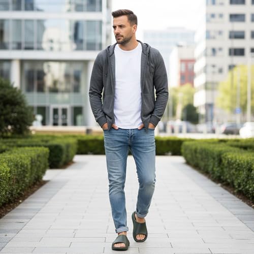 Image of KOBURG Milan Slides for Men| Stylish Trending | Comfortable | Super soft | Lightweight | EVA Sole | Casual Slider | Slippers | Flip Flops for Men KF-484
