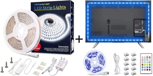 Tira de LED Blanca Regulable con Backlight RGB para TV miniatura 1