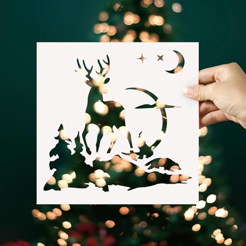 8pz Stencil Natalizi, 2 Dimensioni Rettangolo