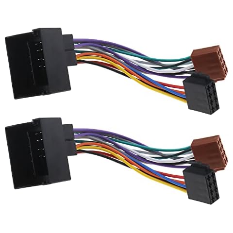 2PCS Car Stereo Radio ISO Wiring Harness Adaptor Compatible with Mini One/Cooper S Z3 E36/37 E36/38 X5 E53 Z4 E85/86 3 Series E90/91/92/93 X3 E83 1 Series Cover