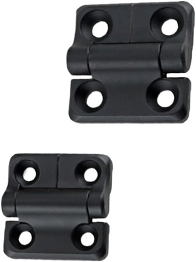Folding Hinge Black Zinc Alloy for Industrial Equipment and Distribution Box Cabinet Doors 1Pcs(40mmX40mm)