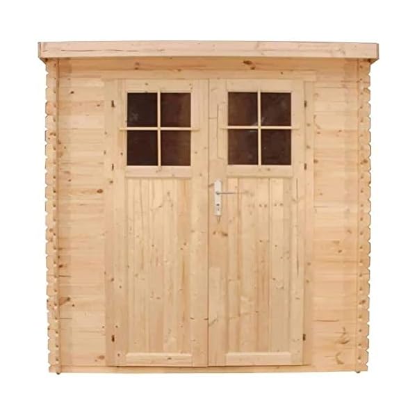 TIMBELA M311F+M311G Holzhaus Gartenhaus - Gartenschuppen Holz mit Boden Imprägnierte B204xL142xH200 cm/ 2,22 m2… – Bild 3