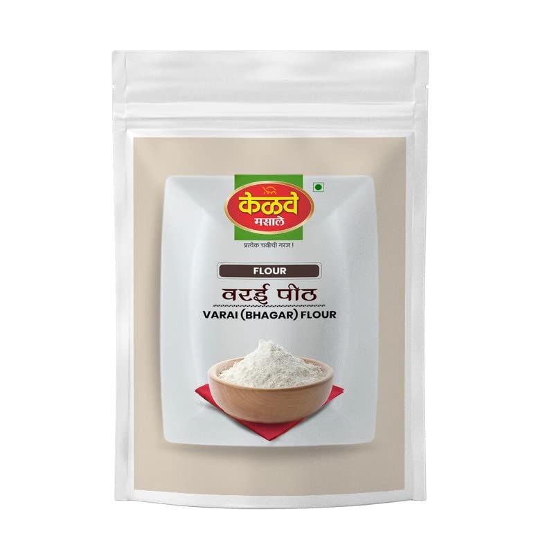 Kelve Masale Varai | Bhagar Peeth, Bhagar Flour | Varai Atta | For Healthy Delicious Cooking | Healthy Gluten free Protein and Calcium rich atta | Easy to Cook | Zip Lock Pack 400 Gm (Pack of 1) (B08JLNHPBL) Amazon Price History, Amazon Price Tracker