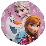 sarcia.eu Frozen WEICHE Dekoratives, Velours rundes Kissen für das Kinderzimmer 35cm Oeko-TEX (E)